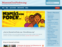 Tablet Screenshot of mamasconpoder.org